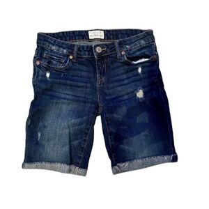 Aeropostale dark destructed Bermuda‎ shorts size 1/2